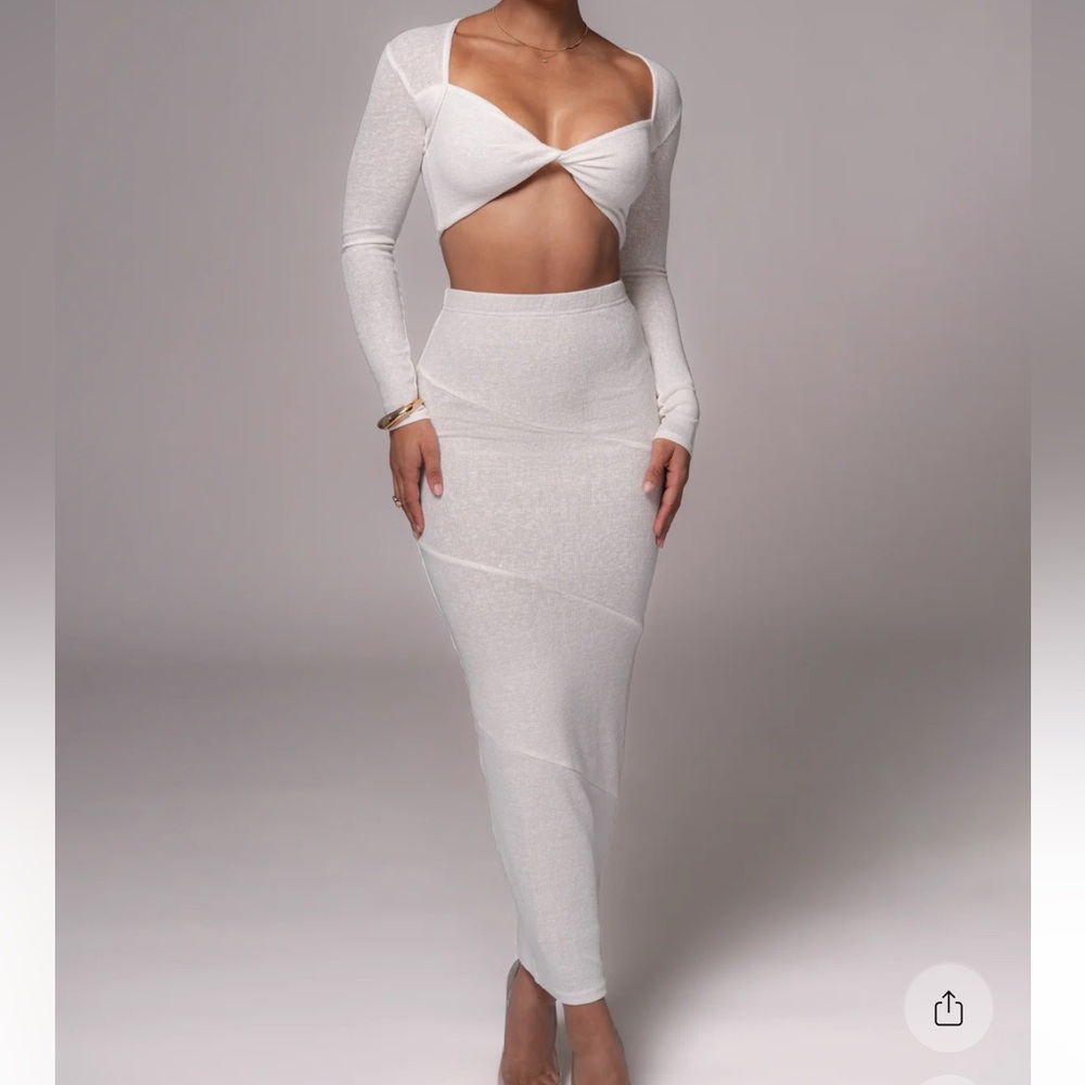 NWT JLUXLABEL White Skirt Set